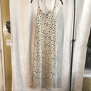 Animal Print Midi Slip Dress
